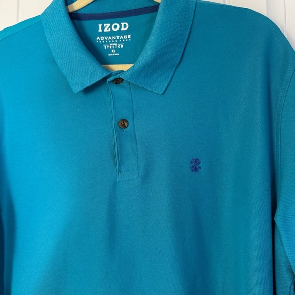 Izod Blue Polo Shirt Classic Design - Picture 2 of 5